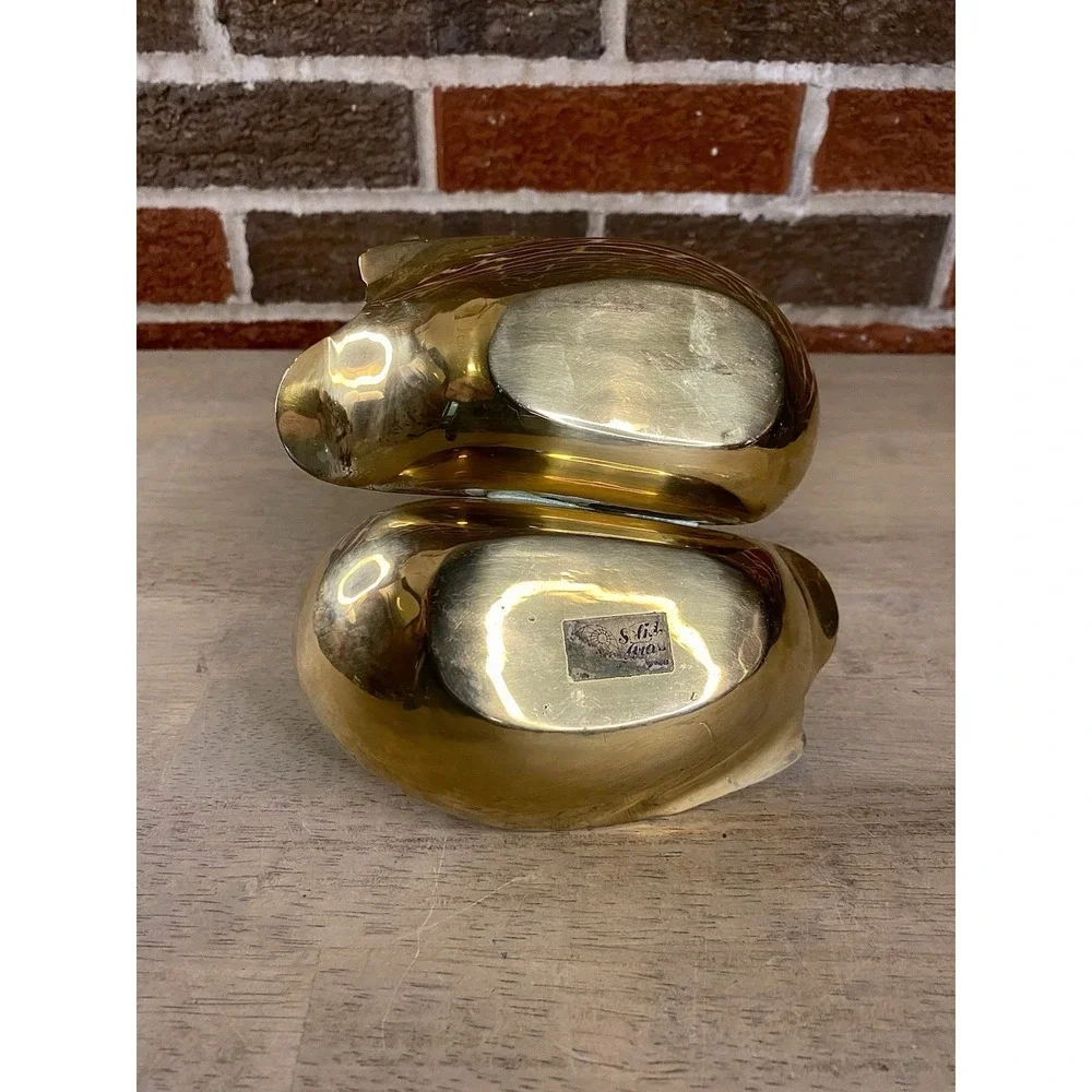 Vintage Solid Brass 6X7
